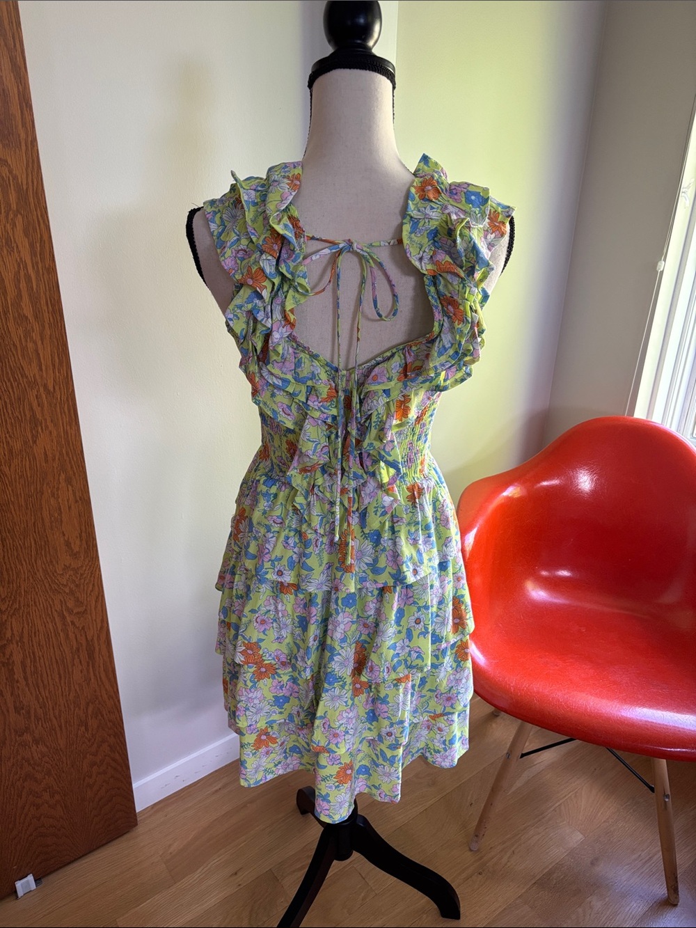 Floral Ruffled Dress - Picture 3 of 9